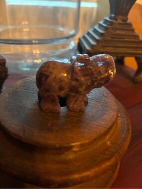 Amethyst Carved Elephant Figurine